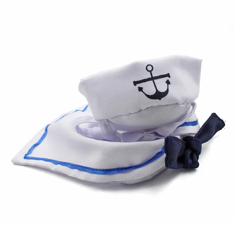 Navy Sailor Cat Costume