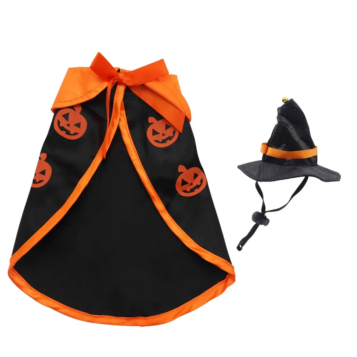 Pumpkin and Bat Cape Hat Costume