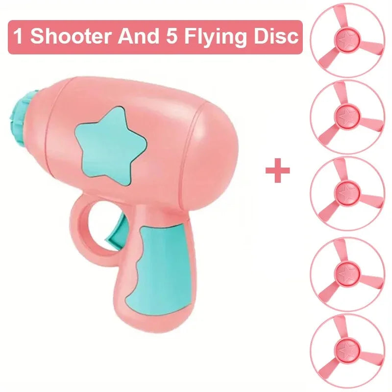 Flying Disc Gun Cat Toy