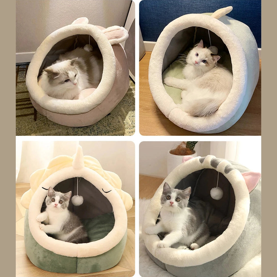 Cartoon Cave Cat Bed