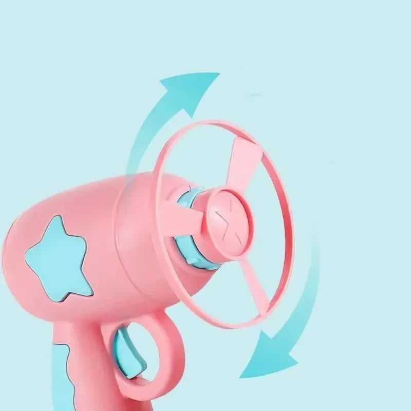 Flying Disc Gun Cat Toy