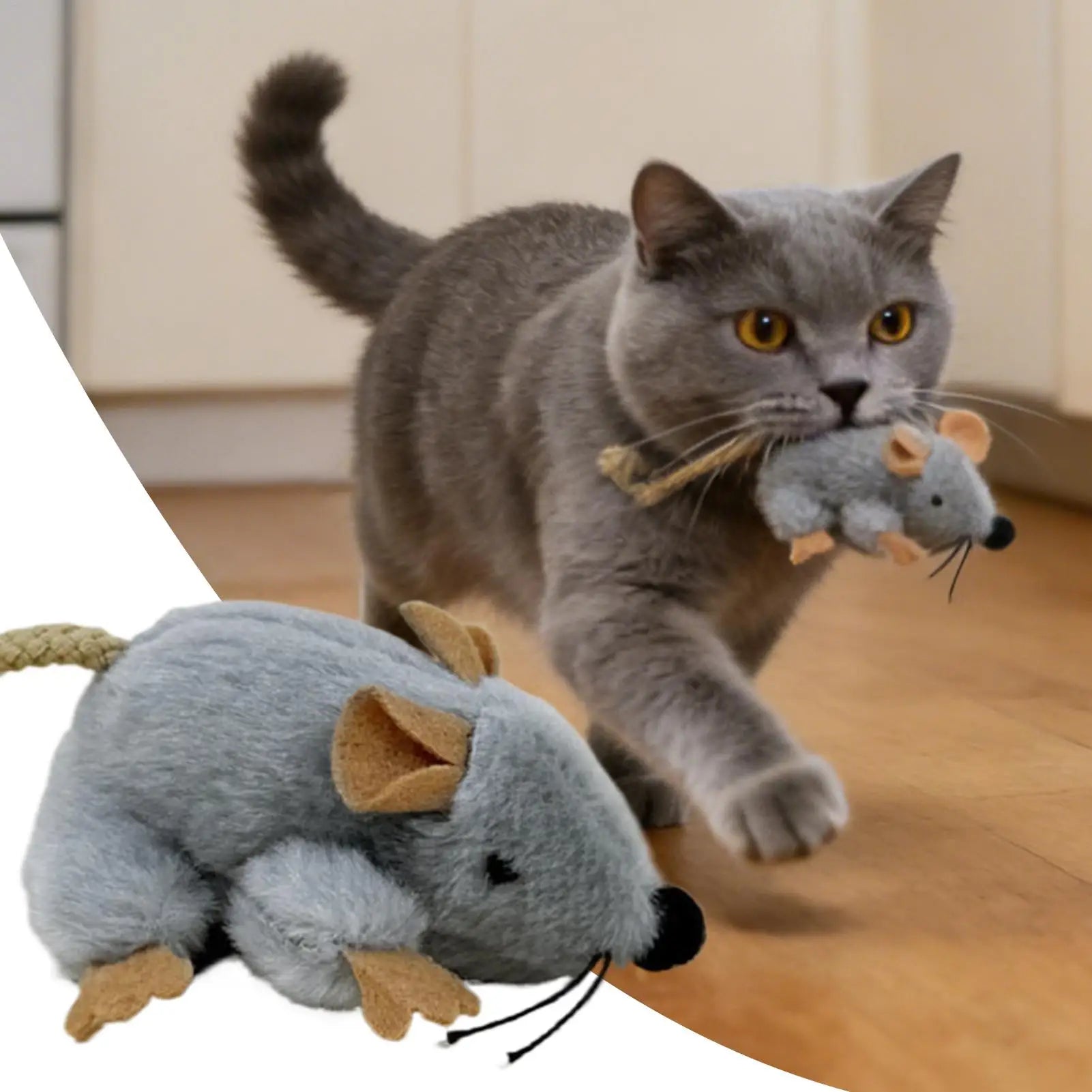Cat Mouse Toy with Built-in Sound