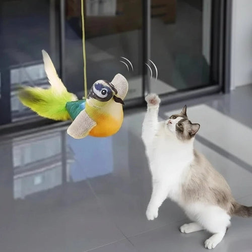Bird Cat Toy with Real Sound