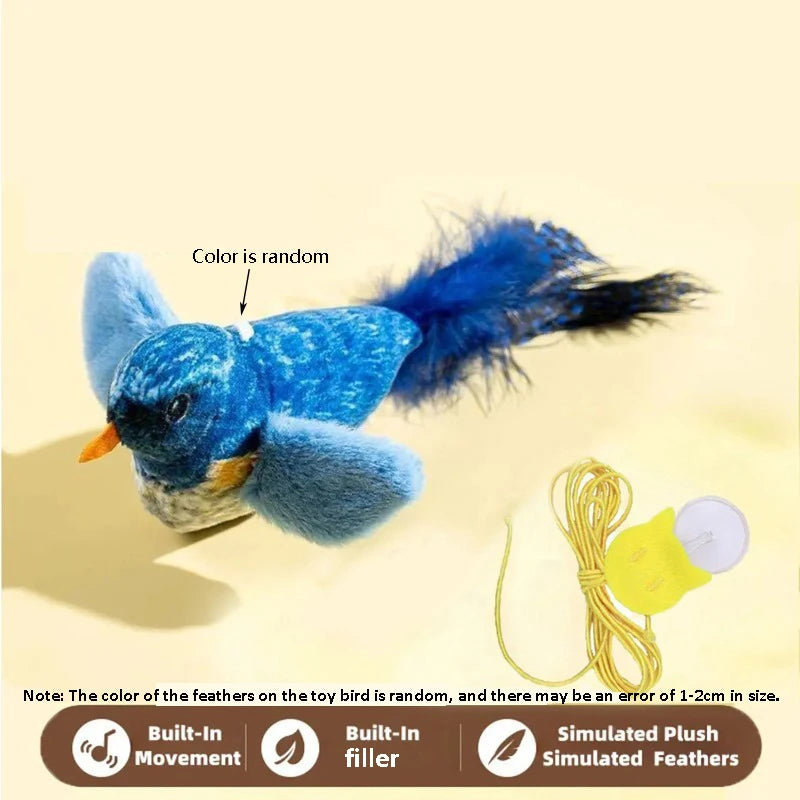 Bird Cat Toy with Real Sound