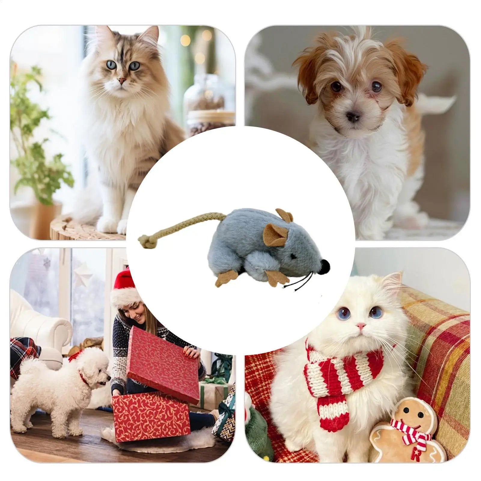 Cat Mouse Toy with Built-in Sound