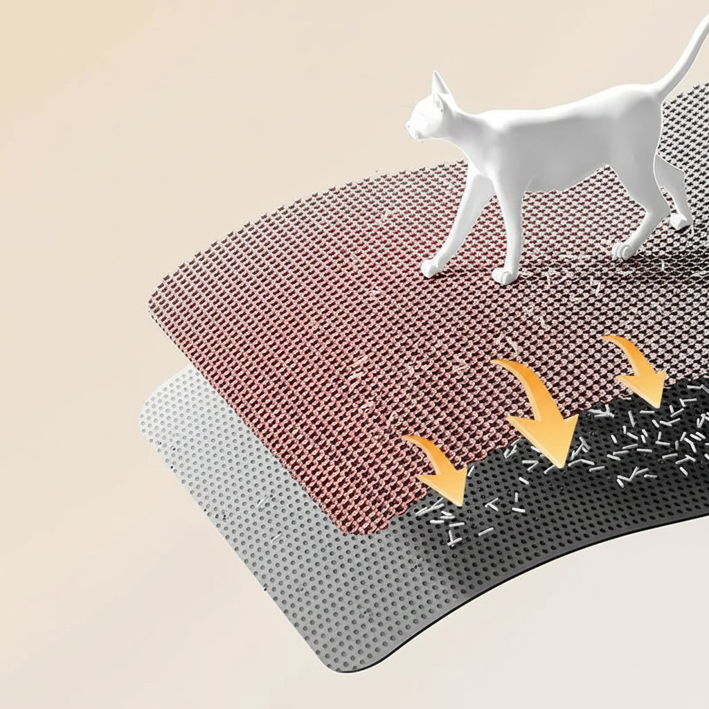 Cat 2-Layer Litter Mat