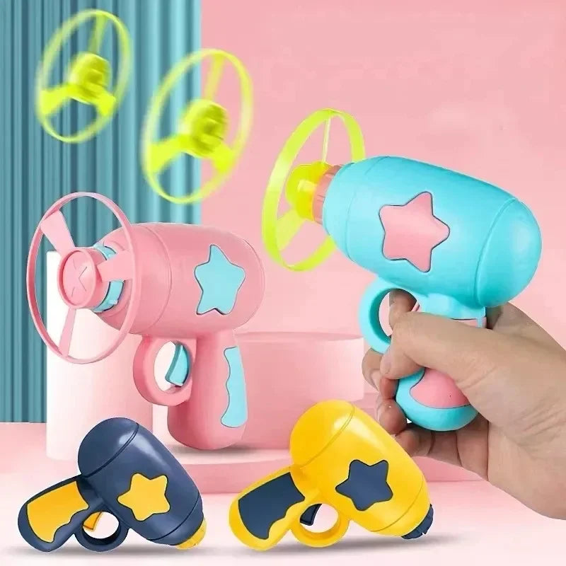 Flying Disc Gun Cat Toy